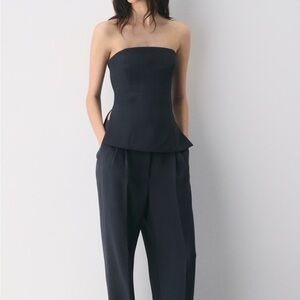 Aritzia Black Strapless Top